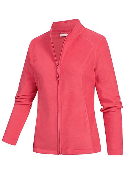 Seventyseven Lifestyle Damen Micro Fleece Jacket 2-Pockets fuchsia dunkel pink