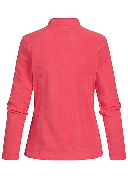 Seventyseven Lifestyle Damen Micro Fleece Jacket 2-Pockets fuchsia dunkel pink
