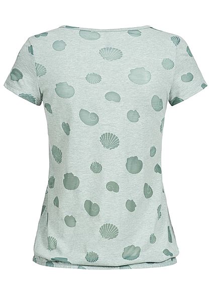 Seventyseven Lifestyle Damen T-Shirt Mesh Shells grün