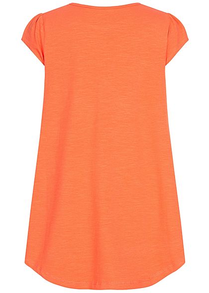 Name It Kids Mädchen Tunic T-Shirt Butterfly Sequins emberglow orange