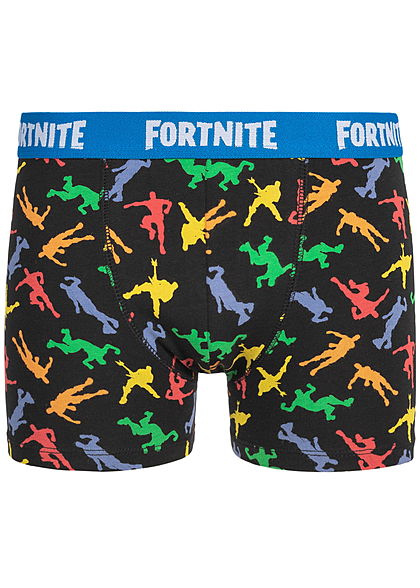 Name It Kids Jungen 2-Pack Boxershorts Fortnite Print schwarz blau