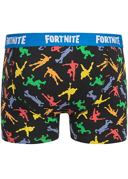 Name It Kids Jungen 2-Pack Boxershorts Fortnite Print schwarz blau