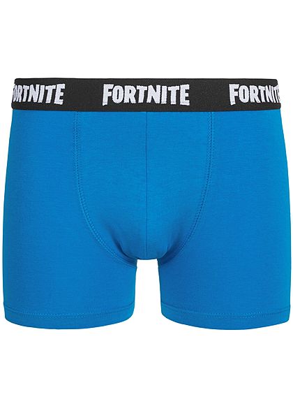 Name It Kids Jungen 2-Pack Boxershorts Fortnite Print schwarz blau