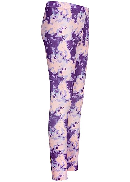 Name It Kids Mädchen Leggings Abstract Dance Print pansy rosa lila