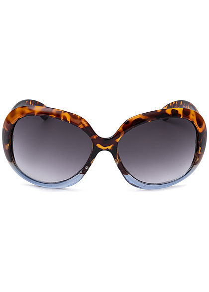 Seventyseven Lifestyle Damen Oval Sunglasses UV-400 Protection braun blau camo