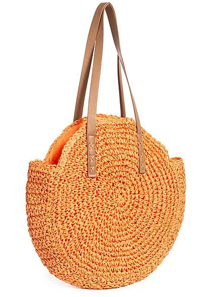 Styleboom Fashion Damen Basket Circle Shopper orange