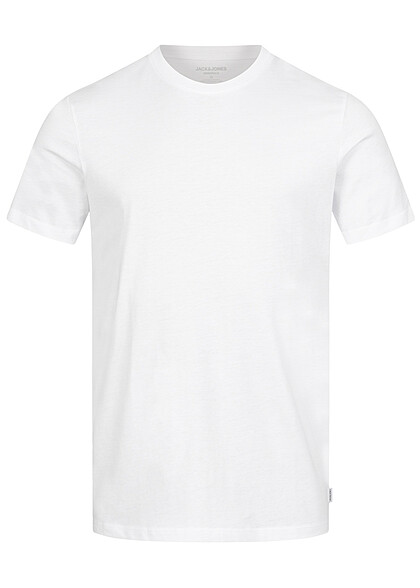 Jack and Jones Herren Basic O-Neck T-Shirt NOOS weiss - Art.-Nr.: 19072740