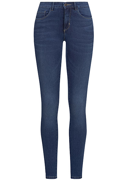 ONLY Damen NOOS Reg Skinny Jeans 5-Pockets dunkel blau denim - Art.-Nr.: 20010287