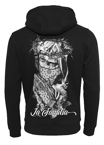 Mister Tee TB Herren Hoodie La Familia Print schwarz