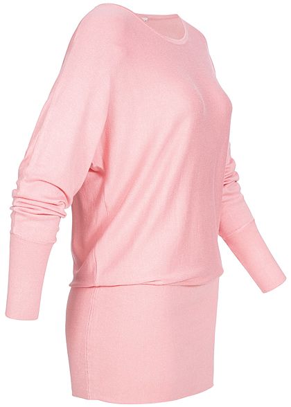 Seventyseven Lifestyle Damen Long Soft Sweater hell rosa