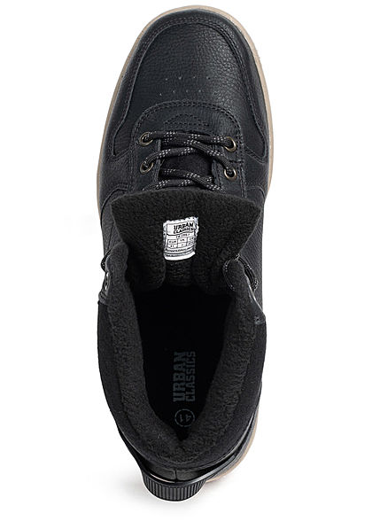 Urban Classics Heren Schoen High Top Winter Sneaker zwart