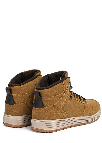 Urban Classics Heren Shoe High Top Winter Sneaker honey bruin