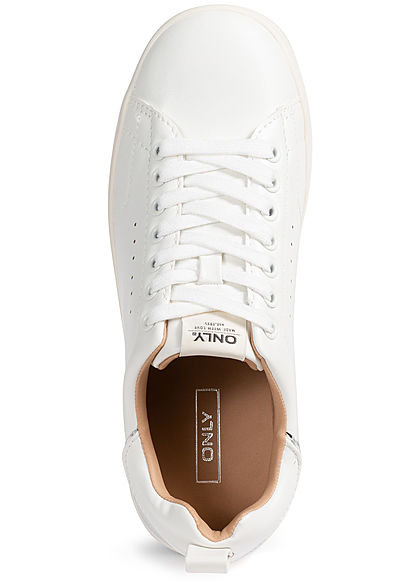 ONLY Dames NOOS Basic Sneaker wit goud