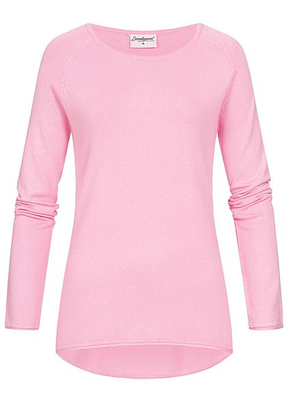 Seventyseven Lifestyle Damen Soft Touch Pullover rosa
