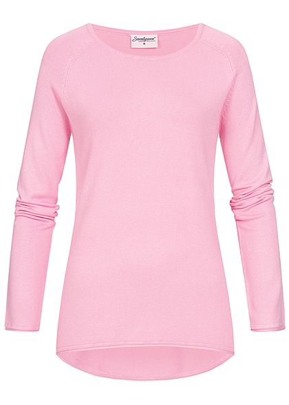 Seventyseven Lifestyle Damen Soft Touch Pullover rosa