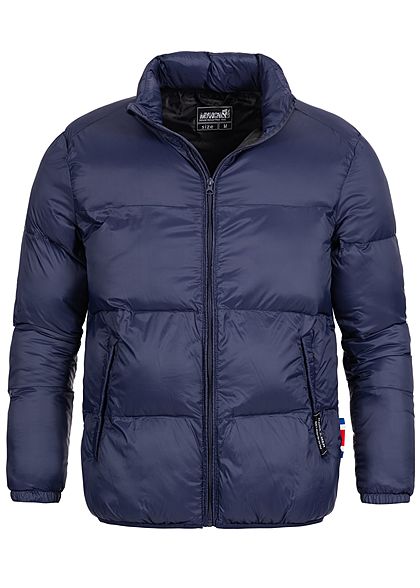 Hailys Herren Nylon Winter Steppjacke 2-Pockets navy blau