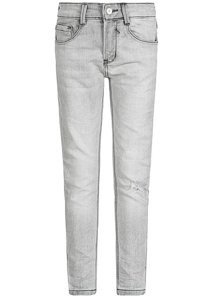 Hailys Kids Jungen Jeans 5-Pockets Destroy Look hell grau denim - Art.-Nr.: 19104372