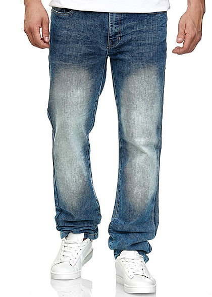 Southpole Heren Basic Skinny Fit Stretch Jeans Broek 5-Pockets mid sand blauw