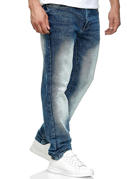 Southpole Heren Basic Skinny Fit Stretch Jeans Broek 5-Pockets mid sand blauw