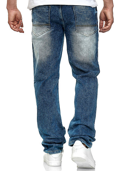 Southpole Heren Basic Skinny Fit Stretch Jeans Broek 5-Pockets mid sand blauw