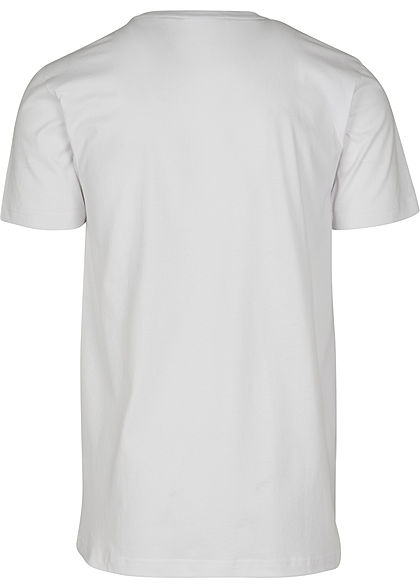 Urban Classics Herren Basic T-Shirt mit Rundhals weiss