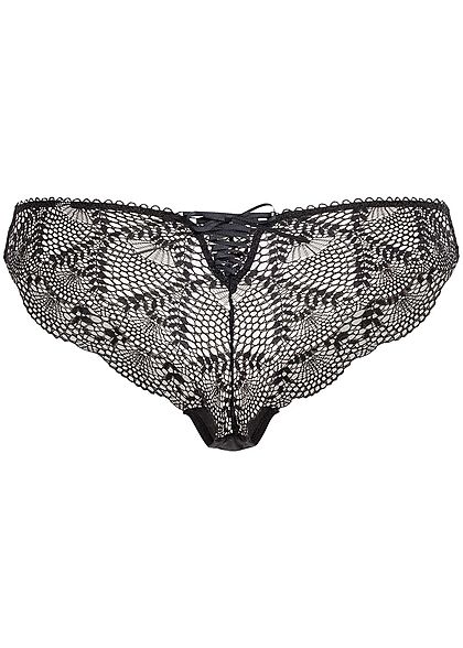 Seventyseven Lingerie Damen 2er-Set Brazilian Slips schwarz