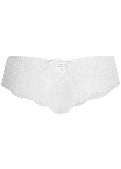 Seventyseven Lingerie Damen 2er-Set Hipster Slips weiss