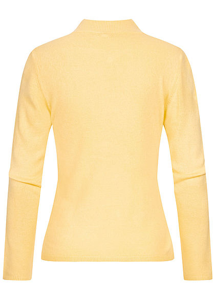 ONLY Damen High-Neck Pullover pineapple slice gelb