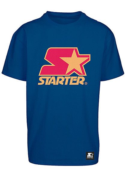 Starter TB Herren T-Shirt Logo Frontprint d. blau rot gelb