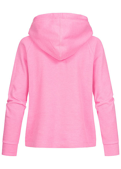 TOM TAILOR Damen Soft-Touch Struktur Hoodie Kapuze wild orchid pink