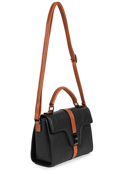 Styleboom Fashion Damen Kunstleder Mini Handtasche 22x17cm schwarz - Art.-Nr.: 20020439