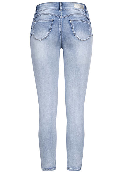 Hailys Dames High-Waist Pushup Skinny Jeggings Jeans 2-Pockets lichtblauw denim