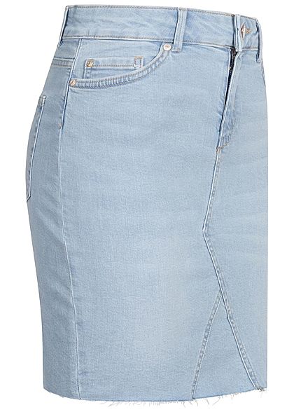 ONLY Damen Jeans Rock 5-Pockets hell blau denim