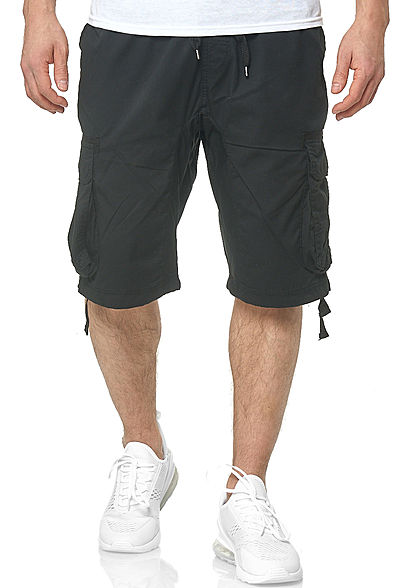 Southpole Heren Cargo Jogger Shorts 6-Pockets zwart