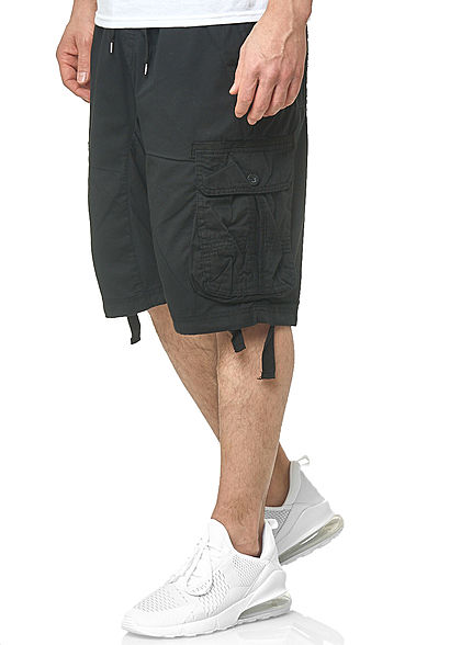 Southpole Heren Cargo Jogger Shorts 6-Pockets zwart