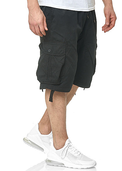 Southpole Heren Cargo Jogger Shorts 6-Pockets zwart