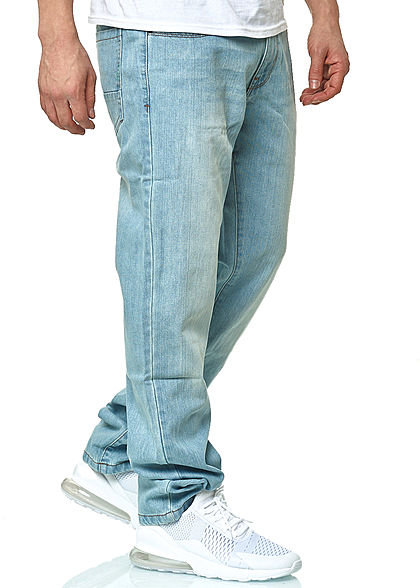 Urban Classics Heren Relaxed Fit Jeans Broek 5-Pockets light wash denim
