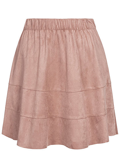 ONLY Dames NOOS Faux Suede Rok adobe roze