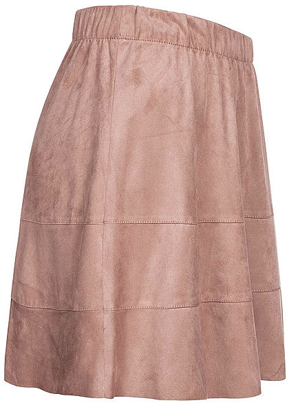 ONLY Dames NOOS Faux Suede Rok adobe roze