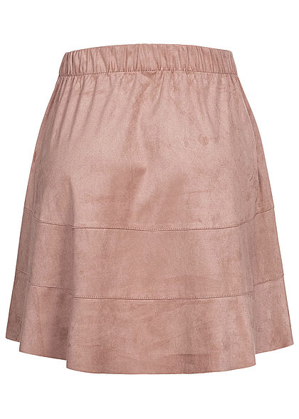 ONLY Dames NOOS Faux Suede Rok adobe roze