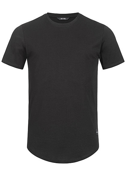 ONLY & SONS Herren NOOS Longform T-Shirt schwarz