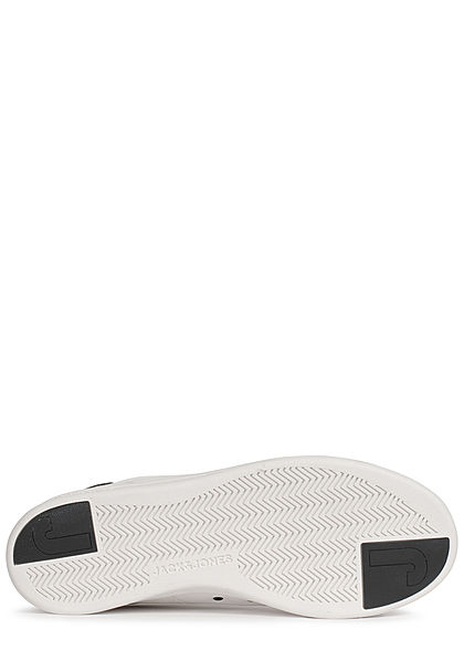 Jack and Jones Herren NOOS 2-Tone Kunstleder Sneaker weiss anthrazit schwarz