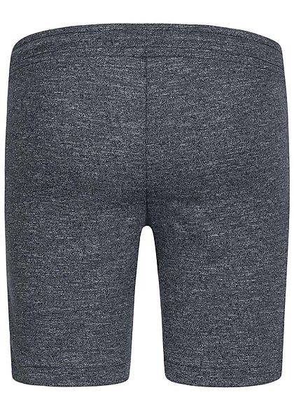Jack and Jones Junior Melange Sweat Shorts 2-Pockets Tunnelzug sky captain blau