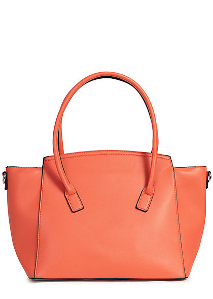 Styleboom Fashion Damen Kunstleder Handtasche 49x29cm sehr stabil orange