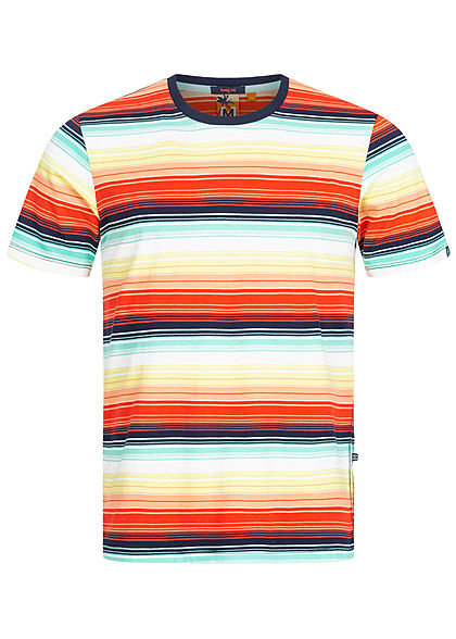 Hailys Herren T-Shirt Streifen Muster multicolor