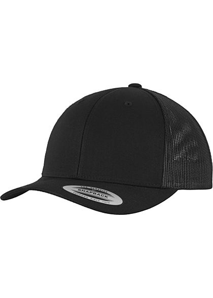 Flexfit Retro Trucker Snapback Cap zwart