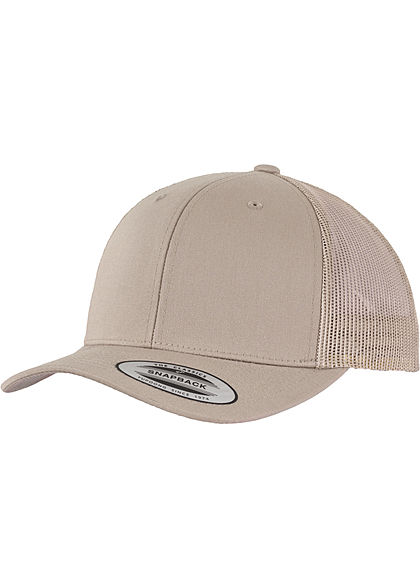 Flexfit TB Retro Trucker Snapback Cap khaki beige