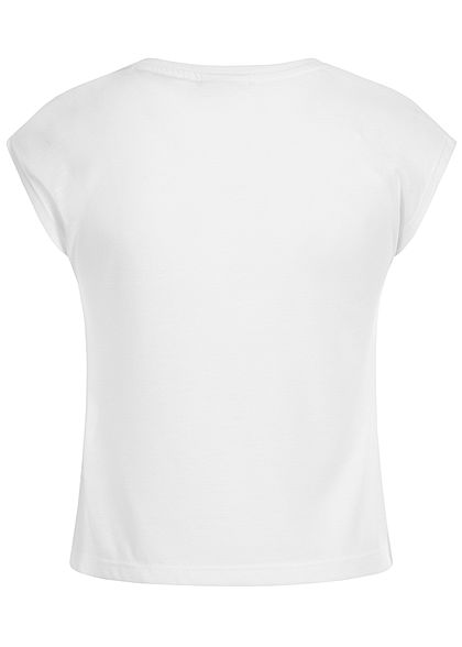Hailys Kids Mädchen T-Shirt Minnie Mouse Pailletten weiss kupfer