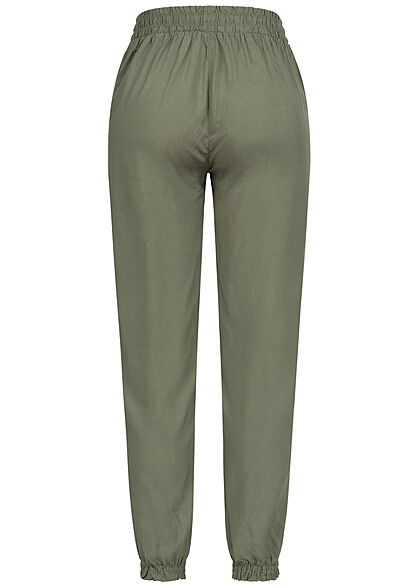Hailys Dames Broek 2-Pockets khaki groen