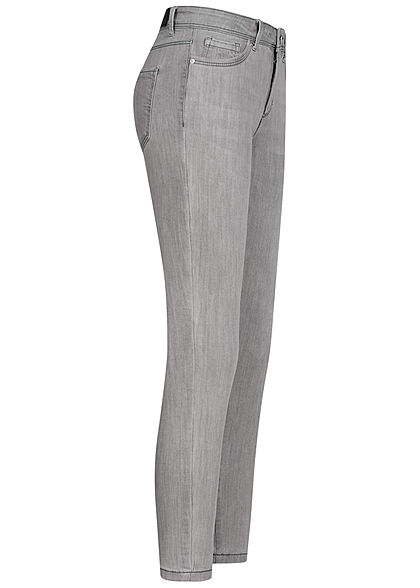 Vero Moda Damen NOOS Slim Fit Jeans Hose 5-Pockets hell grau denim